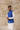 Lycra Blue Nehru Jacket Set