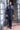 Lycra Midnight Blue Sequin Indo-Western