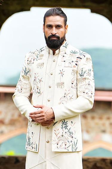 Lycra Elephant Royale Bandhgala