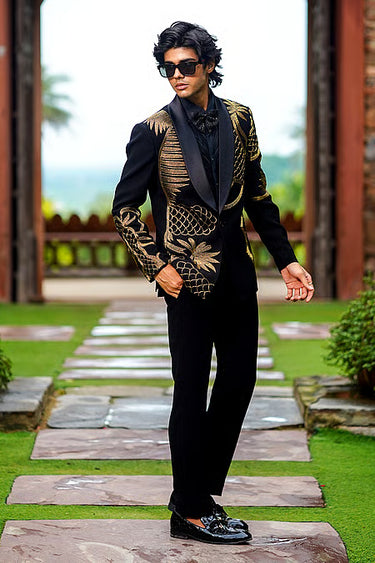 Gold Embellished Tuxedo
