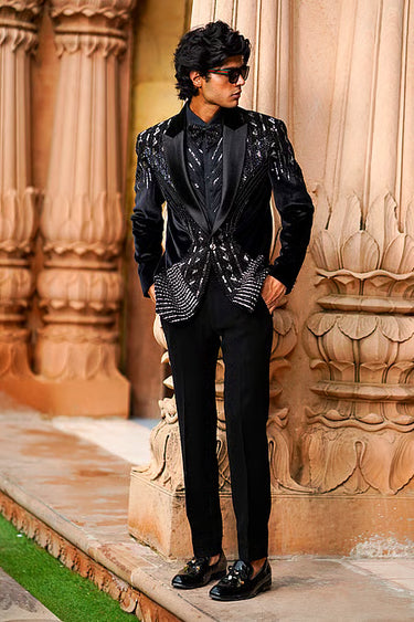 Sliver Velvet Tuxedo