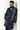 Lycra Royal Blue Hand Printed Kurta Set