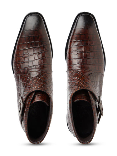 Davidoff Croco Boot Brown