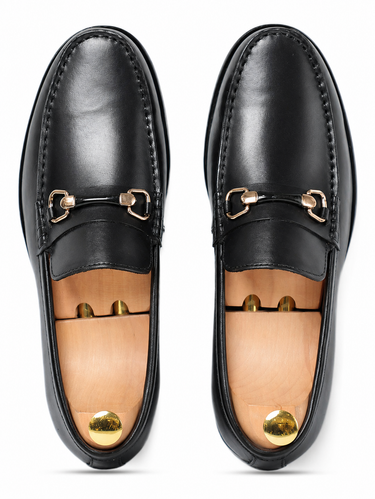 Glen Horse Bit Black Slip On
