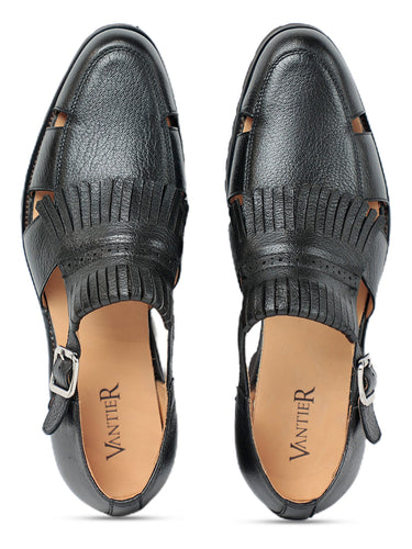 Pacho Leather Sandal Black