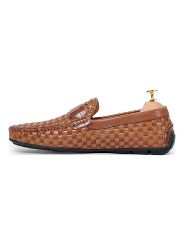 Ross Weaved Loafer Tan