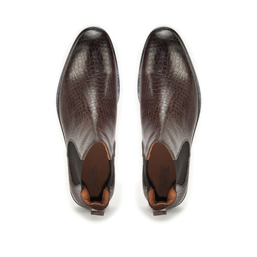 Croco Boot Light Brown