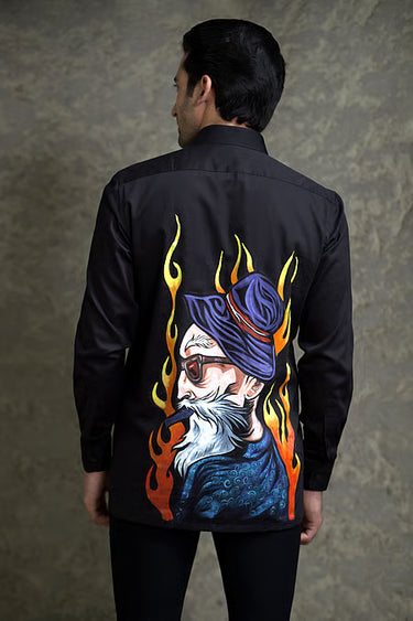 Lycra Hand-Print Shirt