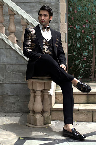 Sequin Embellished Tuxedo