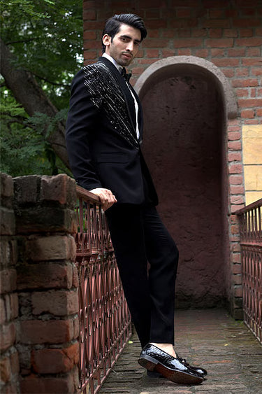 Beaded Black Tuxedo