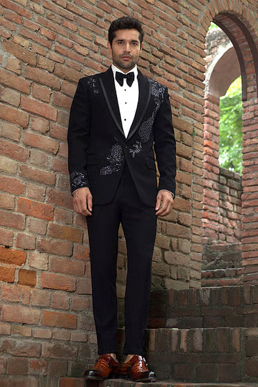 Peacock Emebellished Tuxedo