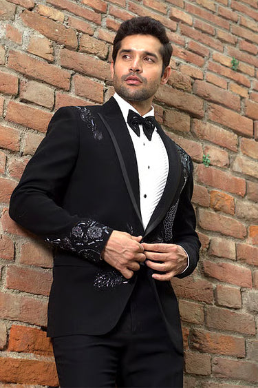 Peacock Emebellished Tuxedo