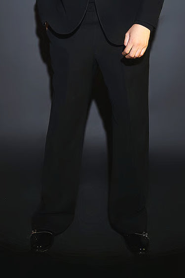 Black Collared Tuxedo Set
