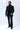 Black Metal Embroidered Tuxedo Set