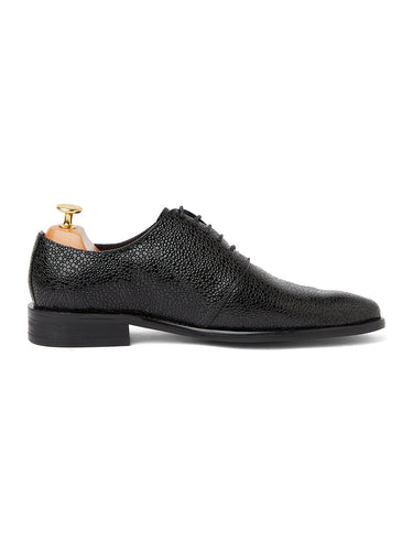Stingray Leather Oxfords - Black