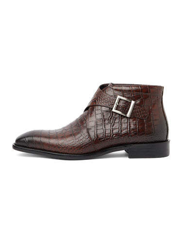 Davidoff Croco Boot  Brown