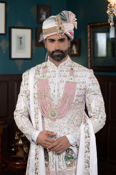 Powder Pink Designer Sherwani