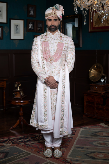 Powder Pink Designer Sherwani