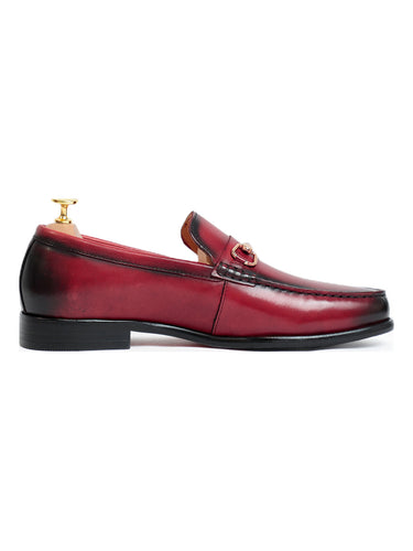 Glen Horsebit Slip On Burgundy