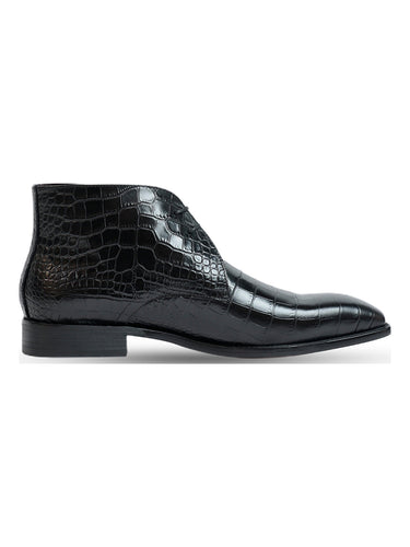 King Black Croco Chukka Boot