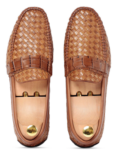 Ross Weaved Loafer Tan