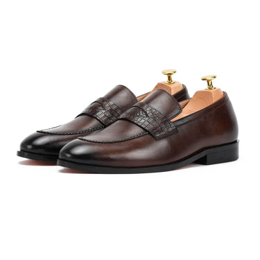 Romanian Coffee Penny Loafers