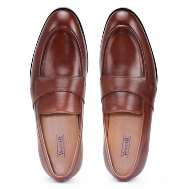 Alexander U Tip Brown Loafer