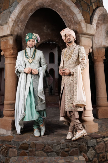 Designer Embroidered Sherwani for Groom