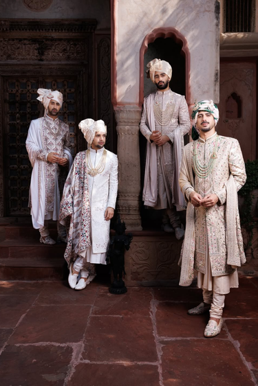 Designer Embroidered Sherwani for Groom