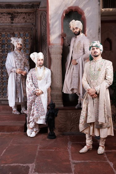 Designer Embroidered Sherwani for Groom