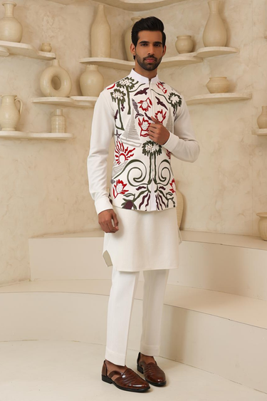 Ethnic Digital Print Bundi Set