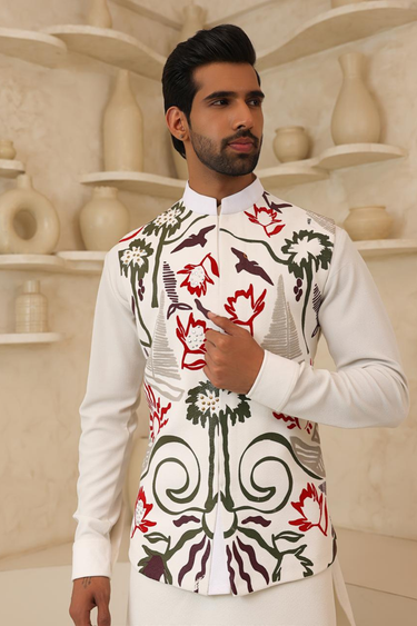 Ethnic Digital Print Bundi Set