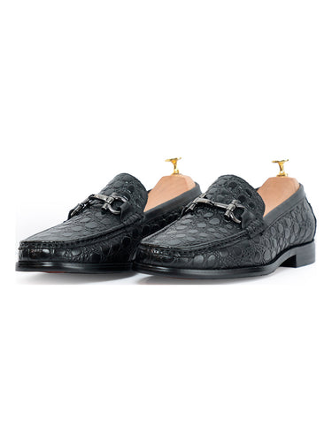 Vantier Classic Horsebit Pebble Black