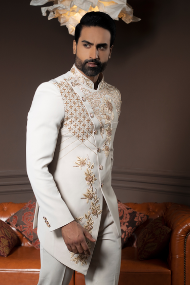 Regal White Jodhpuri Set