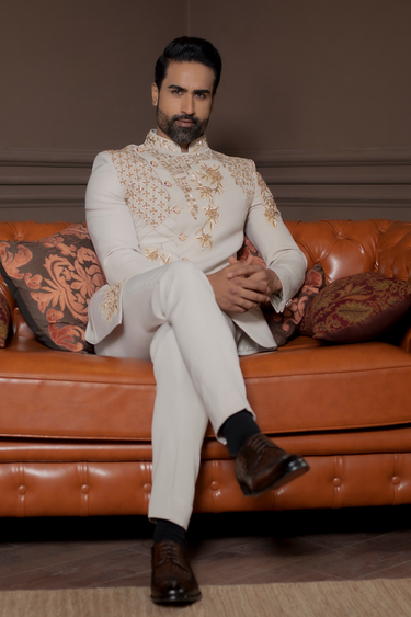 Regal White Jodhpuri Set