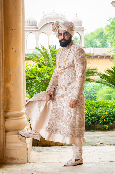 Rose Gold Royale Sherwani