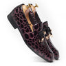 Men's Luxury Shoes : Scorpion Loafers are Handcrafted from authentic German Calf Leather, aesthetically textured uniformly in violet shade scales handcrafted by Vantier Shooes.