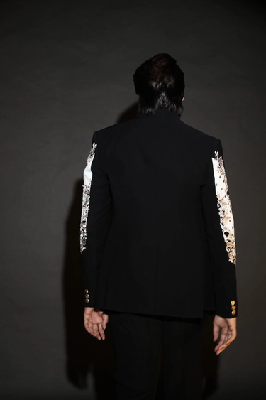 Lycra Chikankari Tuxedo