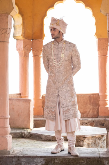 Raw Silk Royale Sherwani